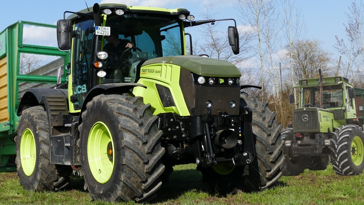 MB Trac 4220 с двигателем JCB - GPS Häckseln 2021 от HP Biogas