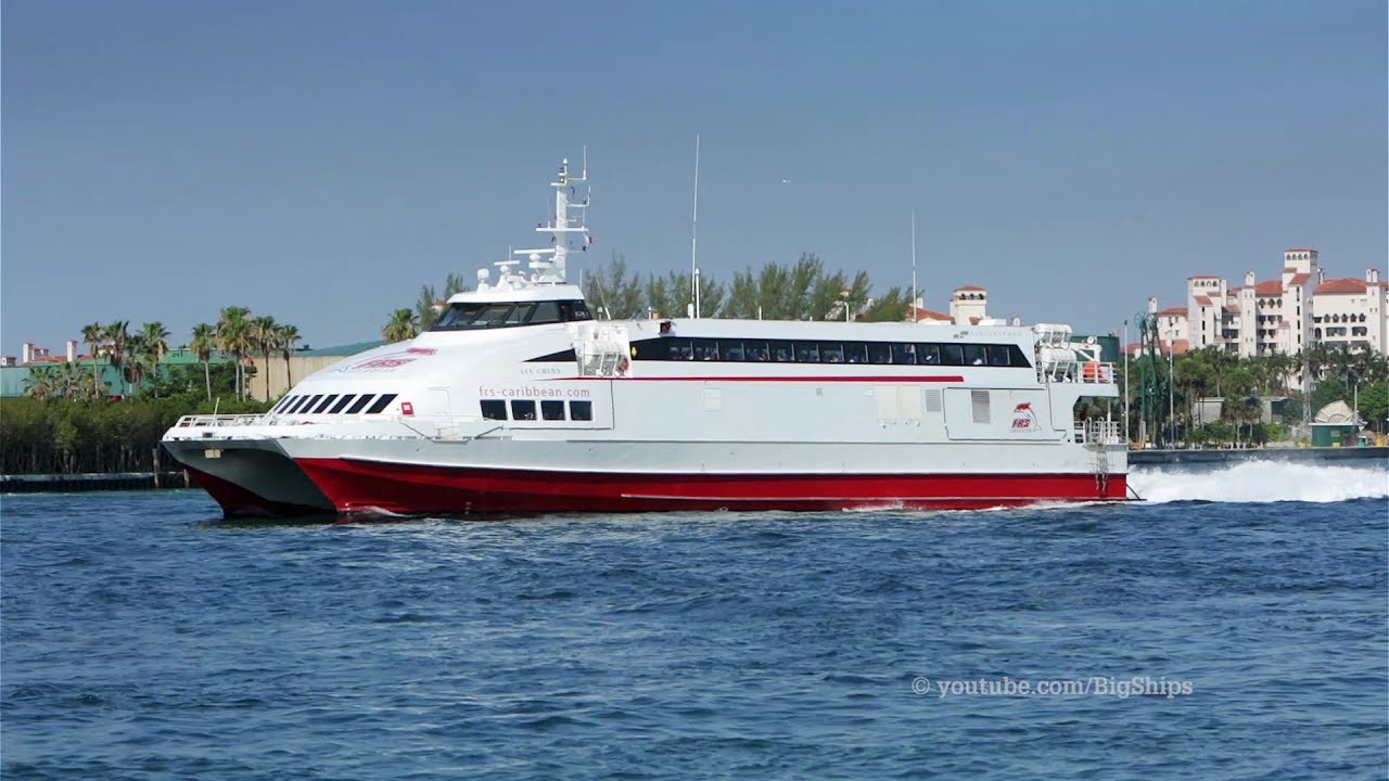 SAN GWANN High Speed Ferry leaving Miami