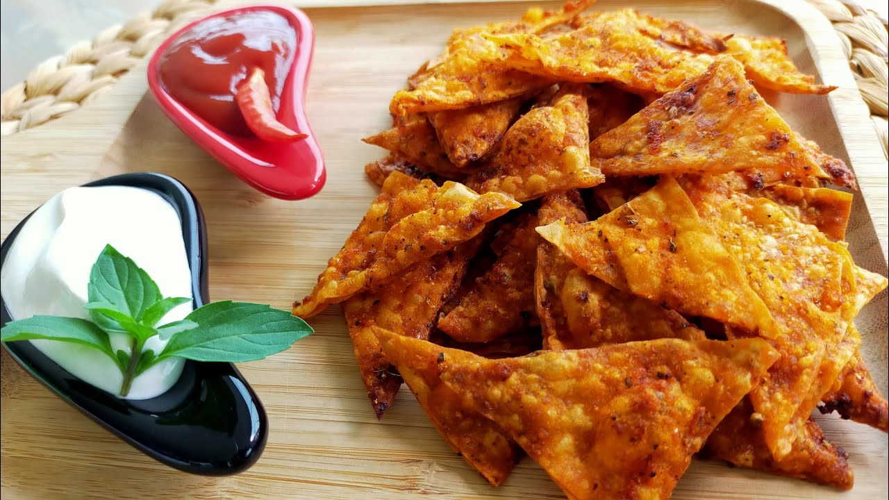 Hazır Yufkadan &Ccedil;ıtır Cips Nasıl Yapılır? Ev Yapımı Doritos 💯 Hazır Cips Tadında👍 #Yufkacips #chips