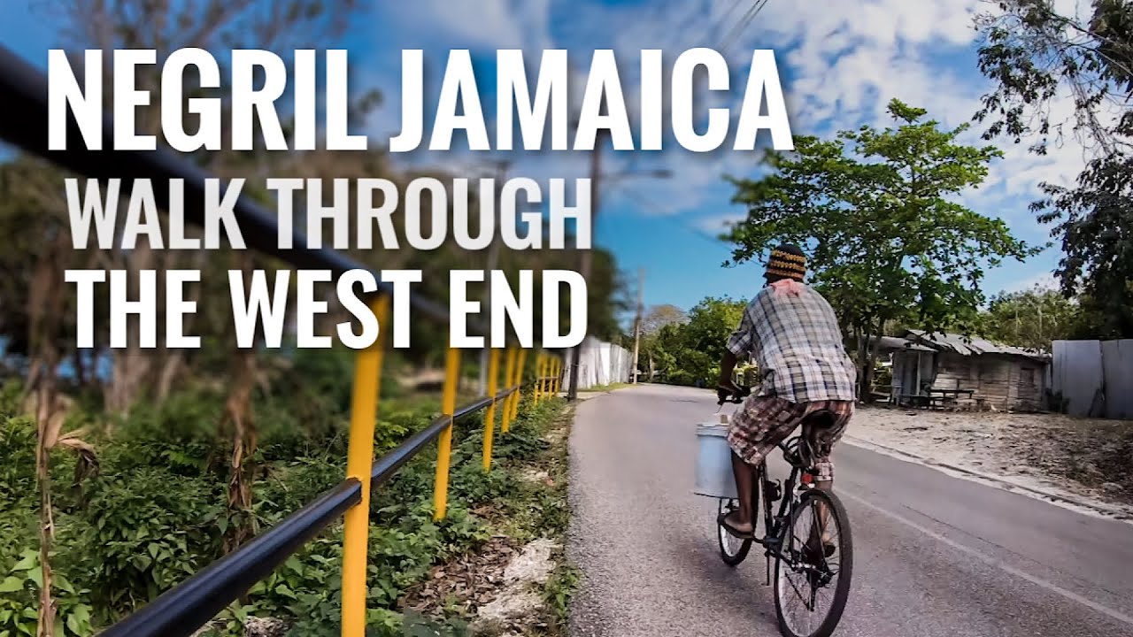 Walking the Road in NEGRIL, JAMAICA Through West End [4K]