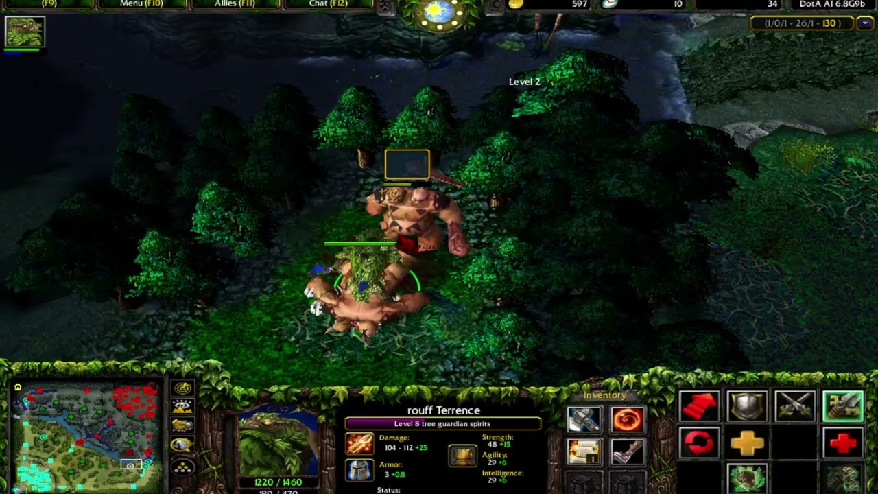 DOTA 6.8G9B Treant Protector Solo Fountain 905