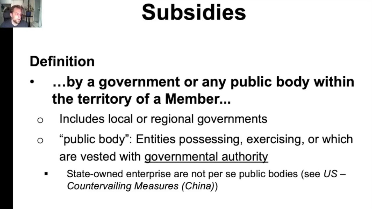Subsidies