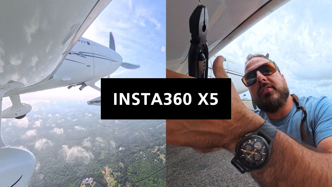 Insta360 X5: On a Plane!