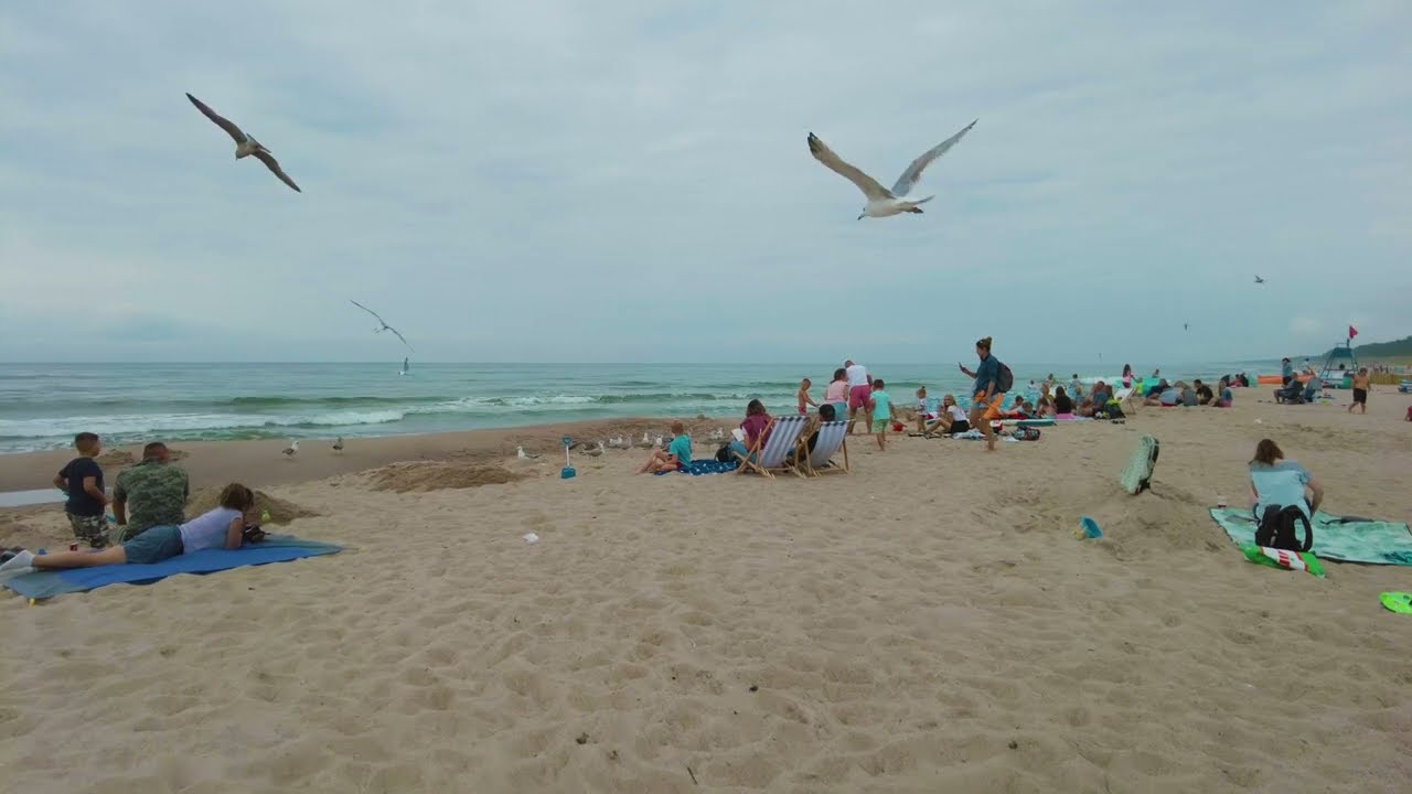 Dąbki urokliwa miejscowość - przepiękna plaża! [4k]