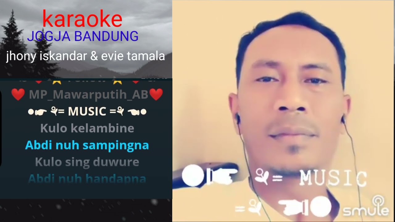 JOGJA BANDUNG (Jhony iskandar & Evie tamala) karaoke duet tanpa vocal cewek