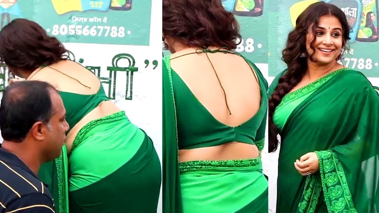 Actress Vidya Balan Sizzles in Green Saree