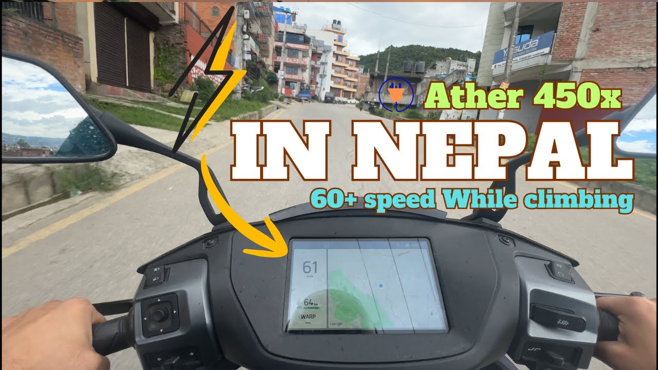 Can Ather 450X Climb Steep Roads? | Real Hill Test in Nepal🇳🇵| Acceleration Ride. Really Powerful?