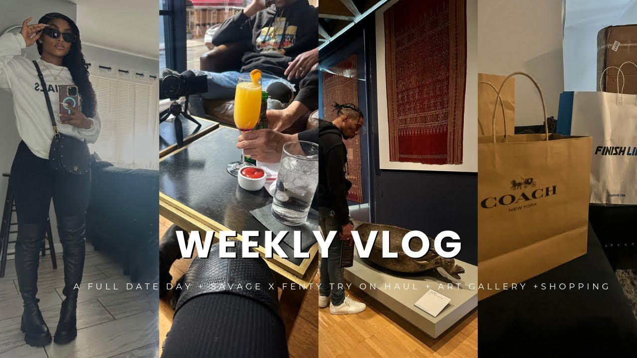 WEEKLY VLOG: A FULL DATE DAY + SAVAGE X FENTY TRY ON HAUL + ART GALLERY + SHOPPING + MORE | VLOG #14