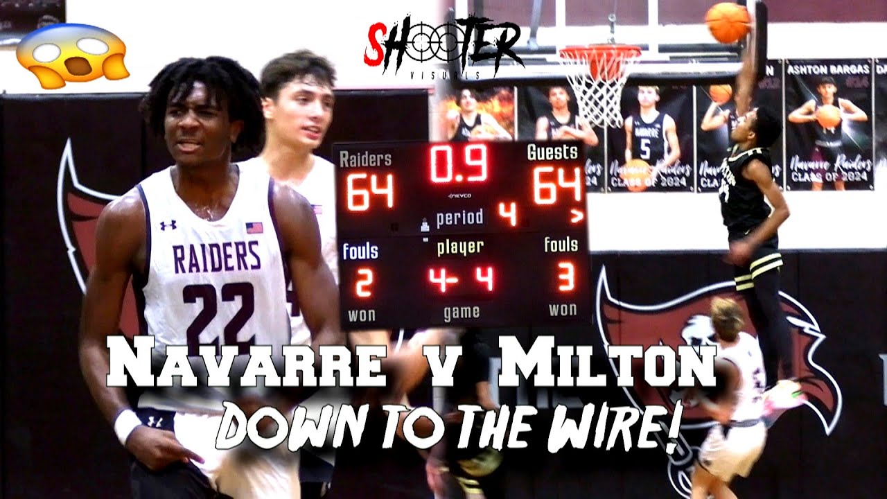 *Down to final seconds!* Milton High @ Navarre High 🏀 Highlights 2024 