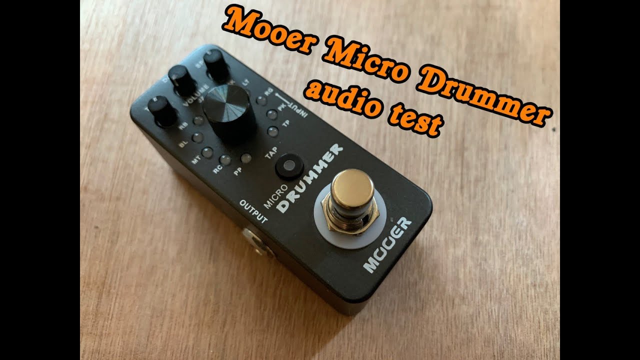Mooer Micro Drummer audio test