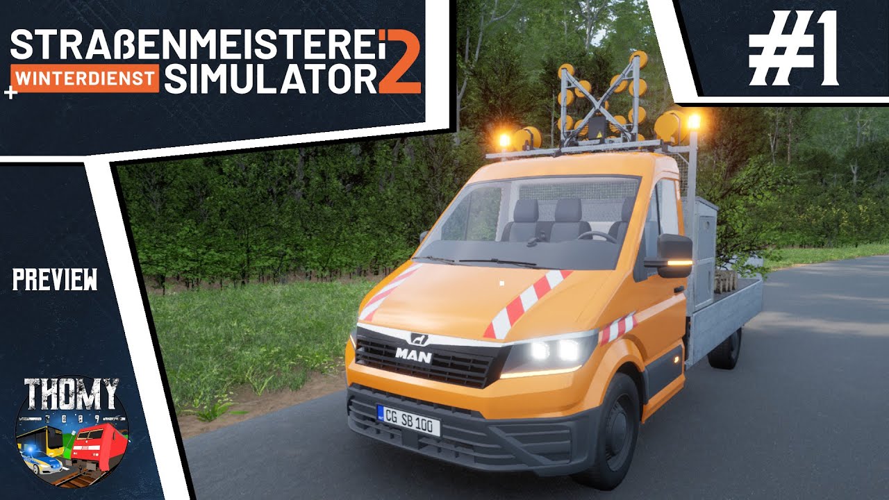 Straßenmeisterei Simulator 2 + Winterdienst #1 - Ein erster Einblick in das Spiel! [Preview]