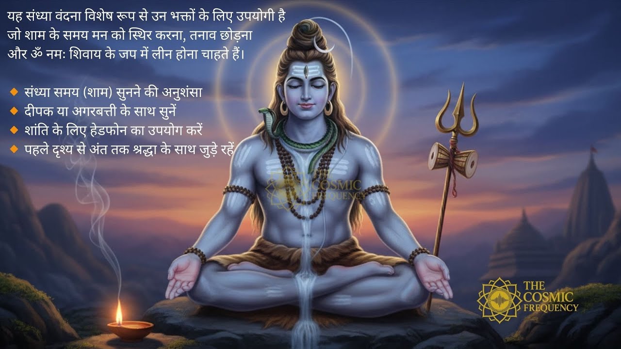 महादेव संध्या वंदना | ॐ नमः शिवाय | Evening Prayer for Peace & Shanti
