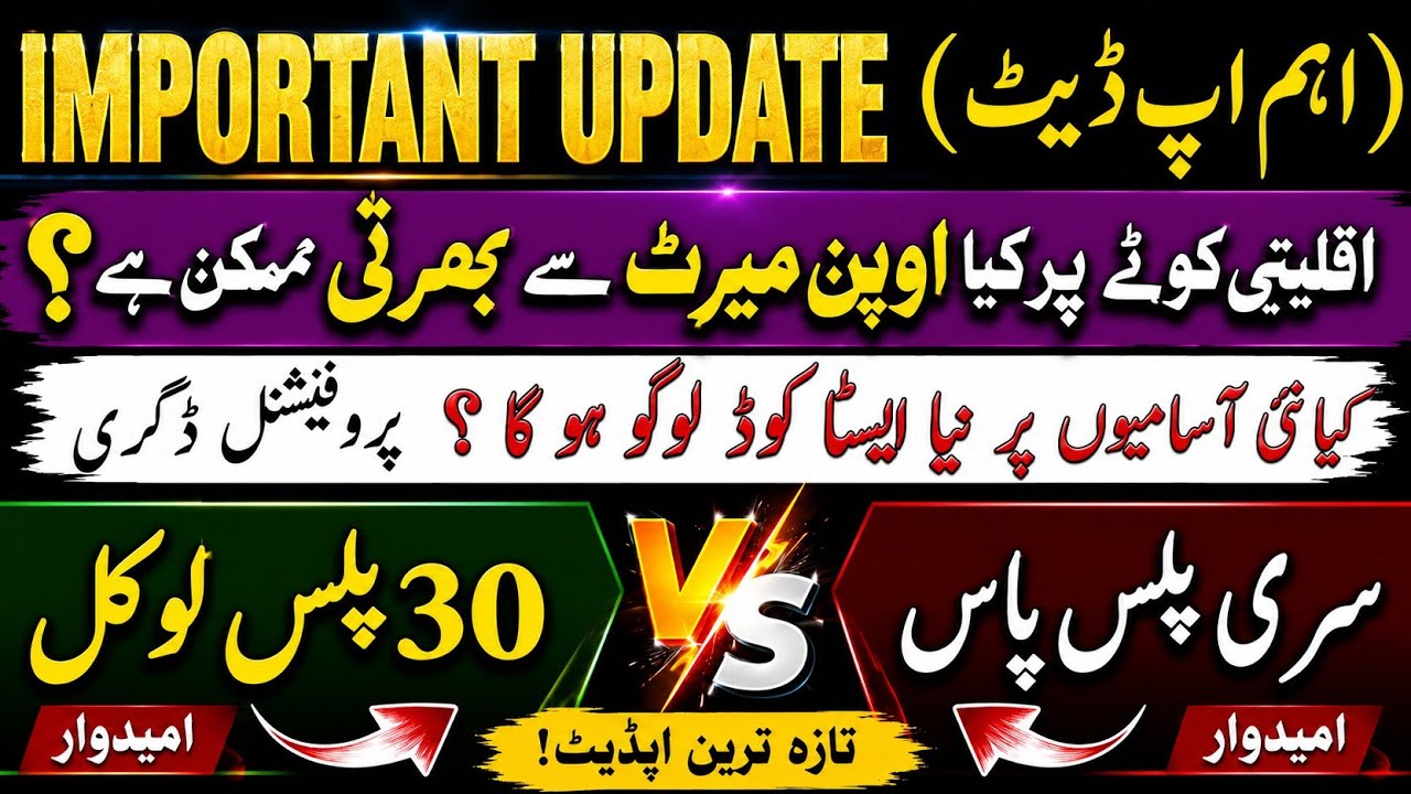 ETEA TEACHING JOBS 2026 || Minorities Quota || New Esta Code || Surplus V/S Local || Court Case ||