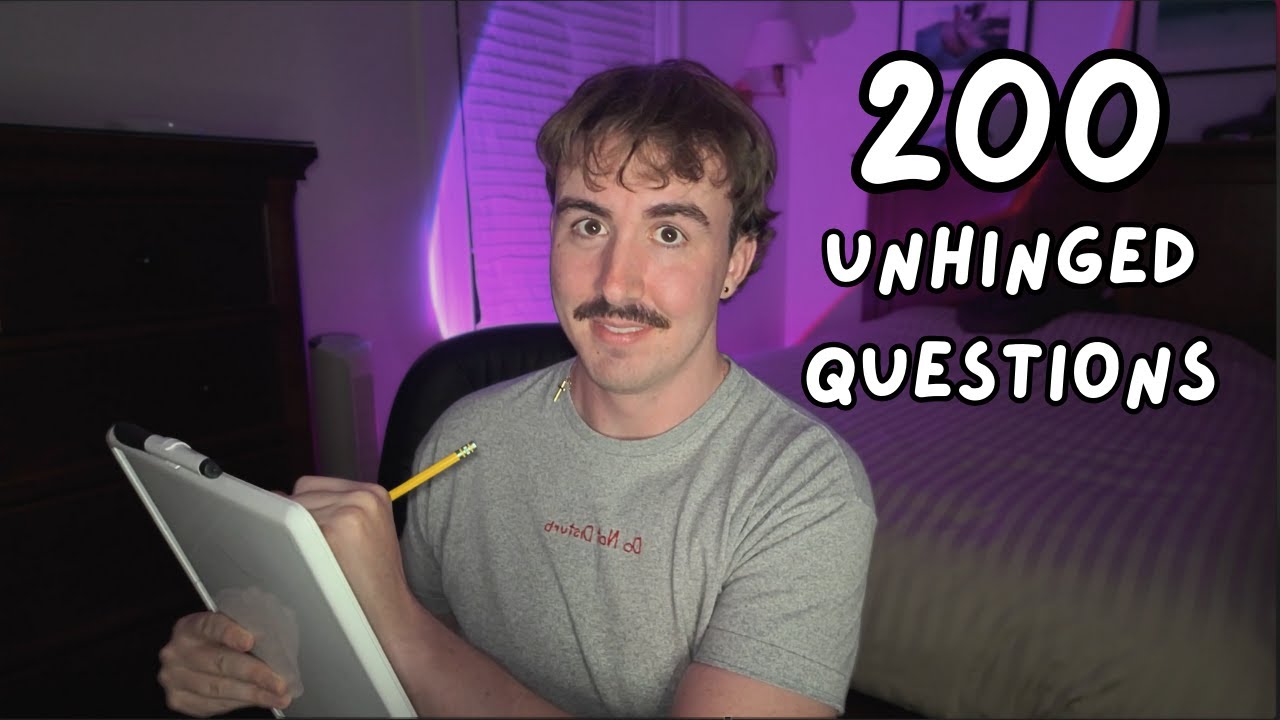 ASMR Asking you 200 UNHINGED personal questions for sleep (1 hour | 20k Special)