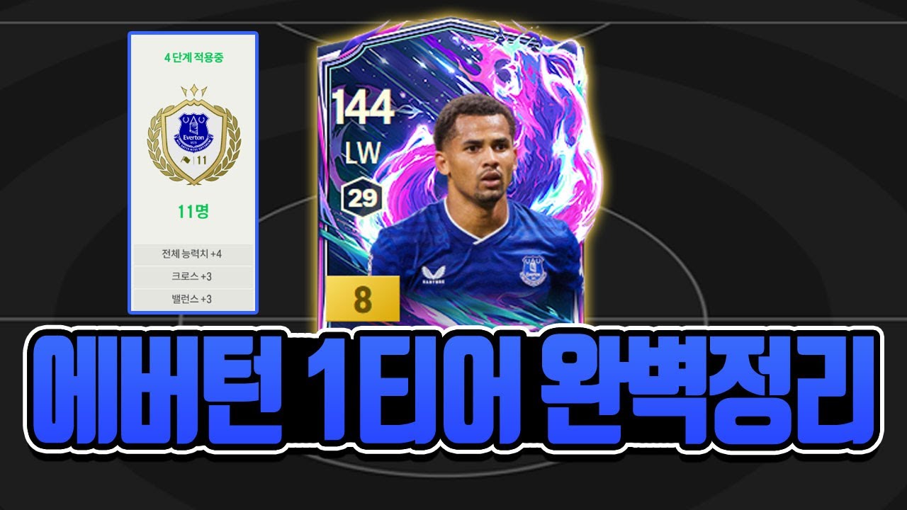 FC온라인 최신버전! 에버턴 포지션별 1티어 완벽정리 [상헌야호]