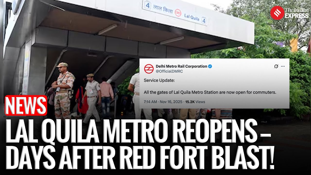Red Fort Metro Fully Reopens Days After Deadly Car Blast Commuters Resume Travel Amid Tight Security