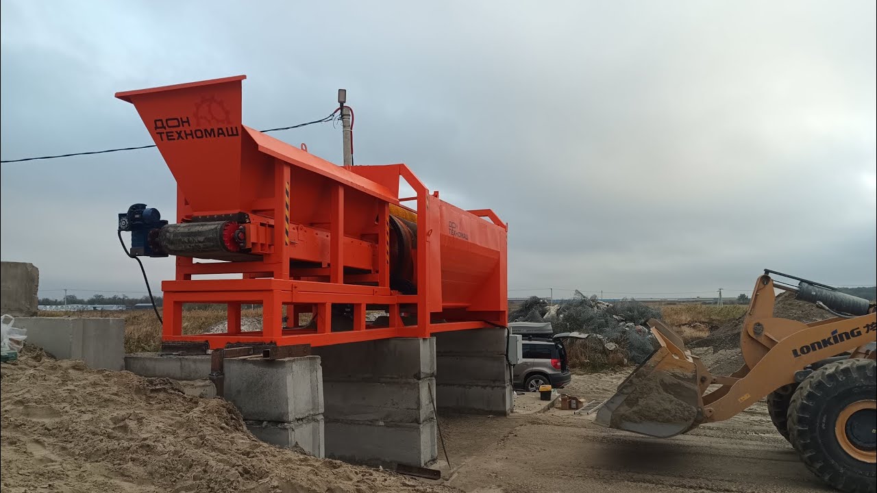 Стационарное барабанное сито для песка/trommel for sand