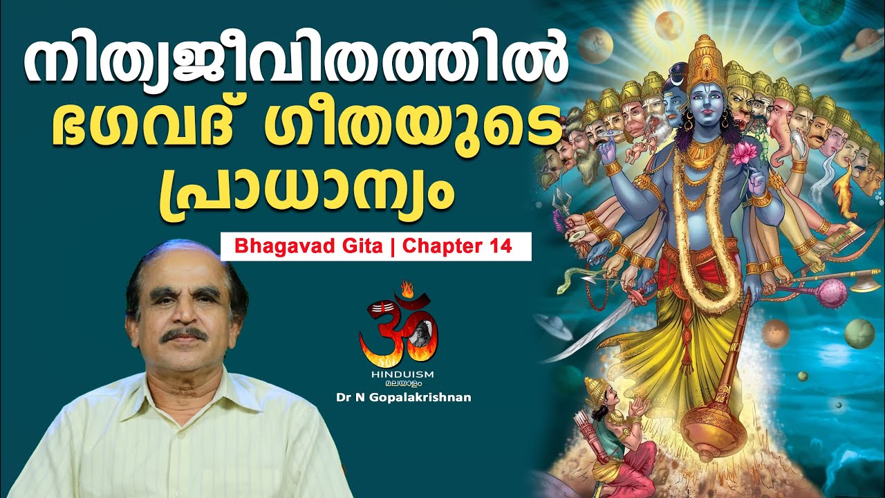 PART - 100| നിത്യജീവിതത്തിൽ ഭഗവദ് ഗീതയുടെ പ്രാധാന്യം|Bhagavad Gita in daily life|Dr N Gopalakrishnan