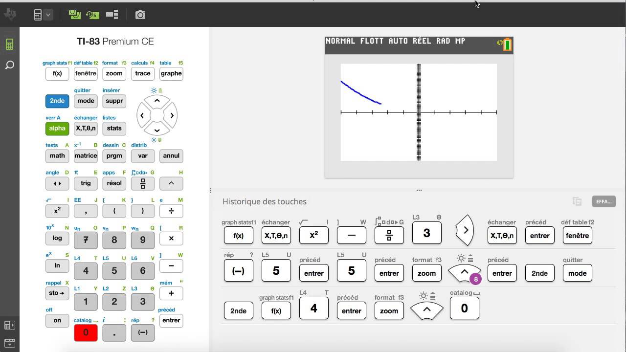 Représenter graphiquement une fonction avec la TI-83 Premium CE