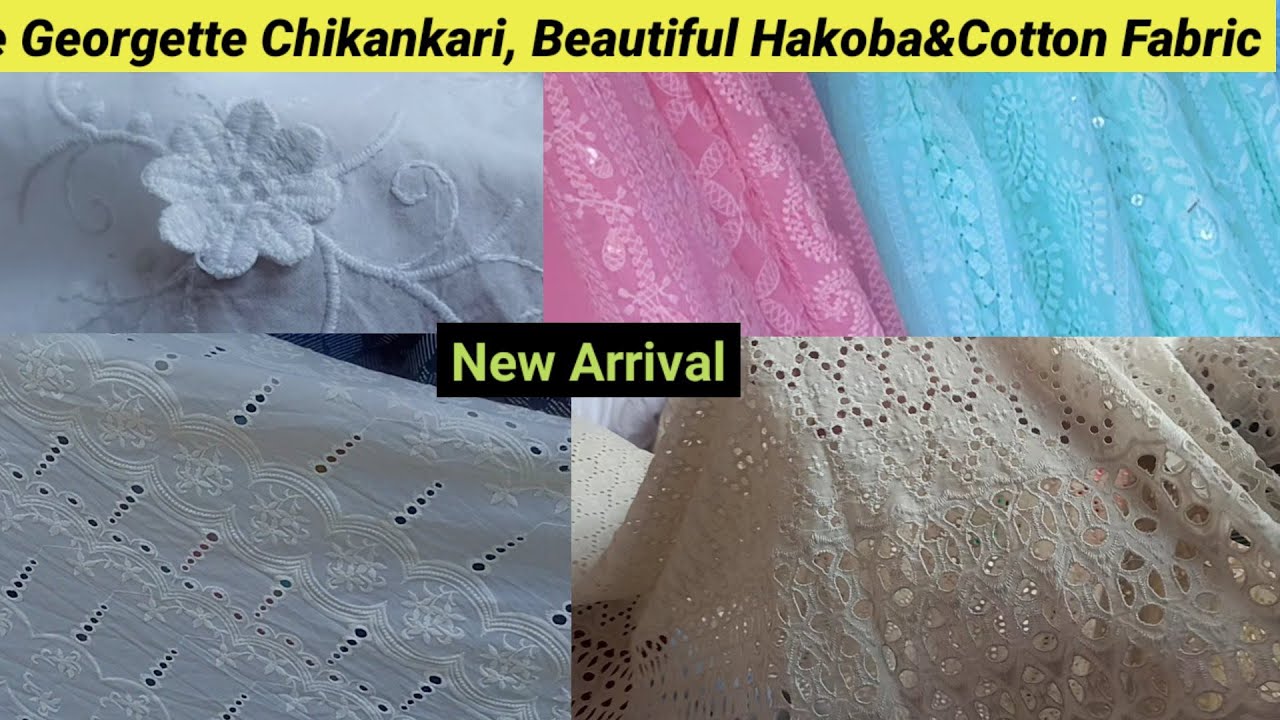 New Hakoba / Wrinkle Cotton/Georgette Chikankari/Latest collection/ Katran market/cheapest market
