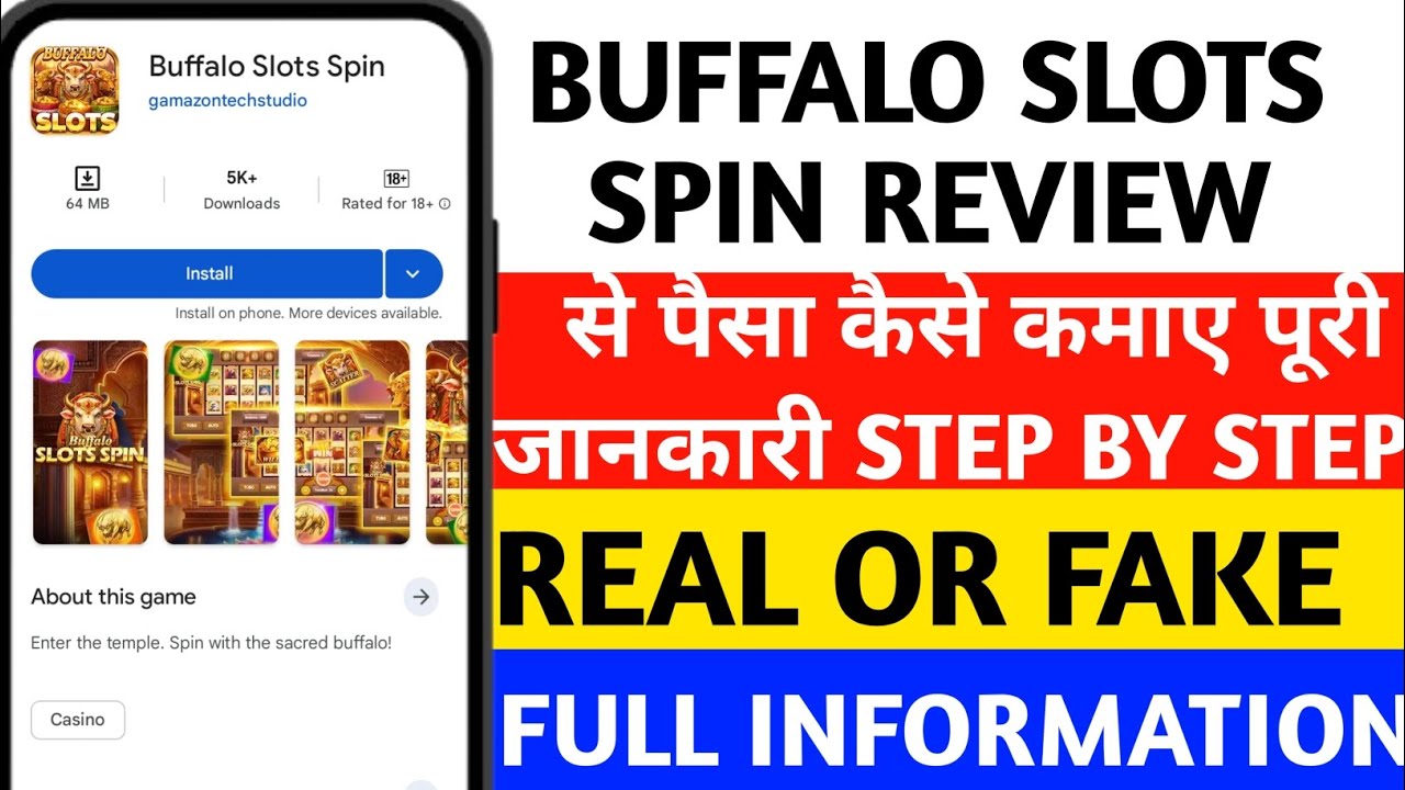Buffalo Slots Spin Real or Fake | Buffalo Slots Spin Withdrawal | Buffalo Slots Spin Review 