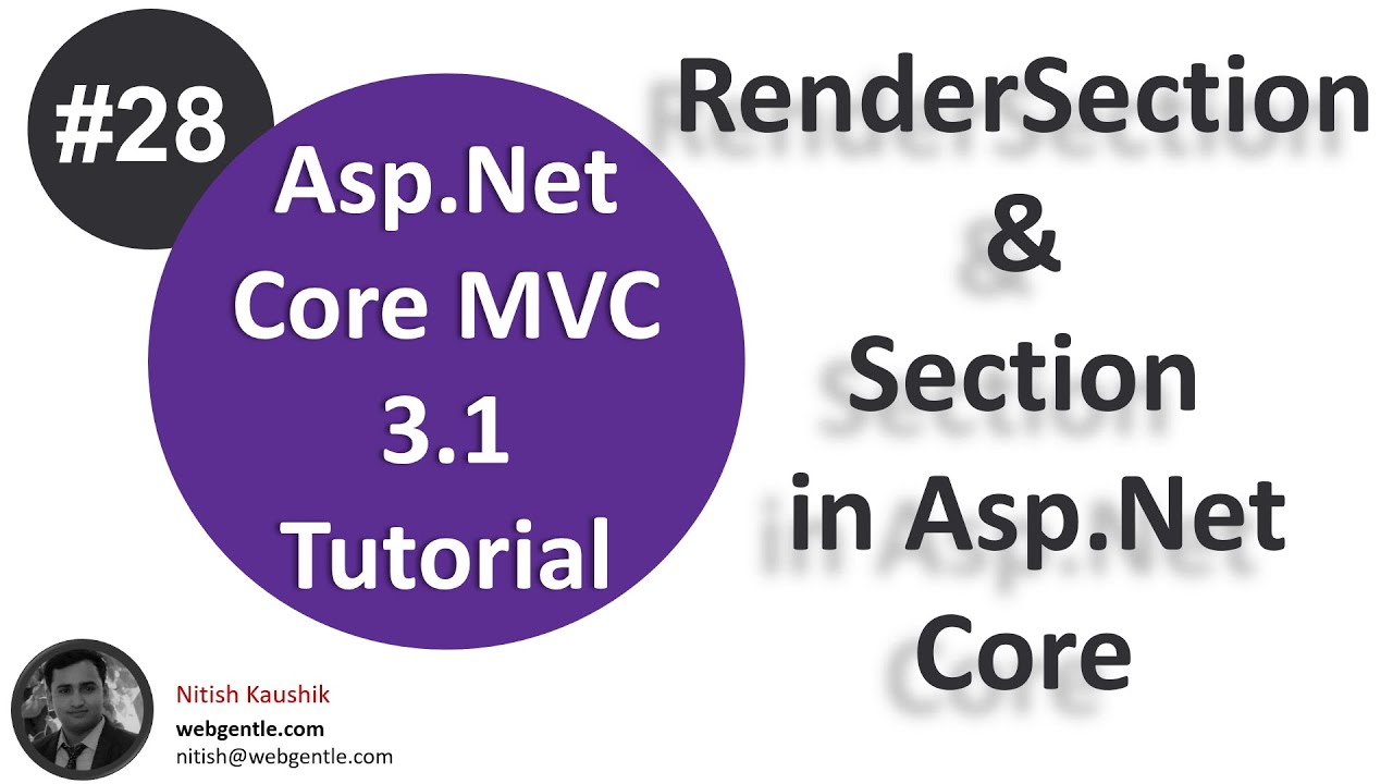 (#28) RenderSection и Section в Asp.Net Core | Учебное пособие по Asp.Net Core