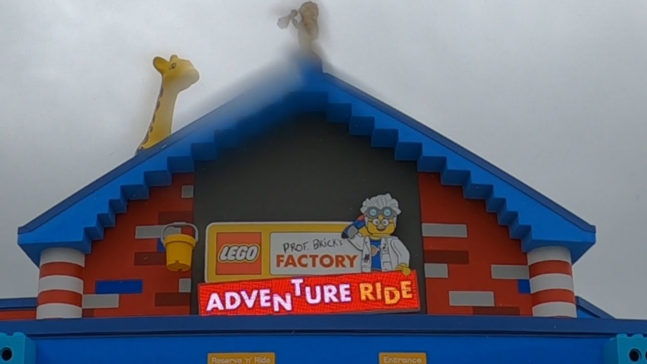 Lego Factory Adventure Ride Legoland New York  Ride Queue, Ride, and Store.