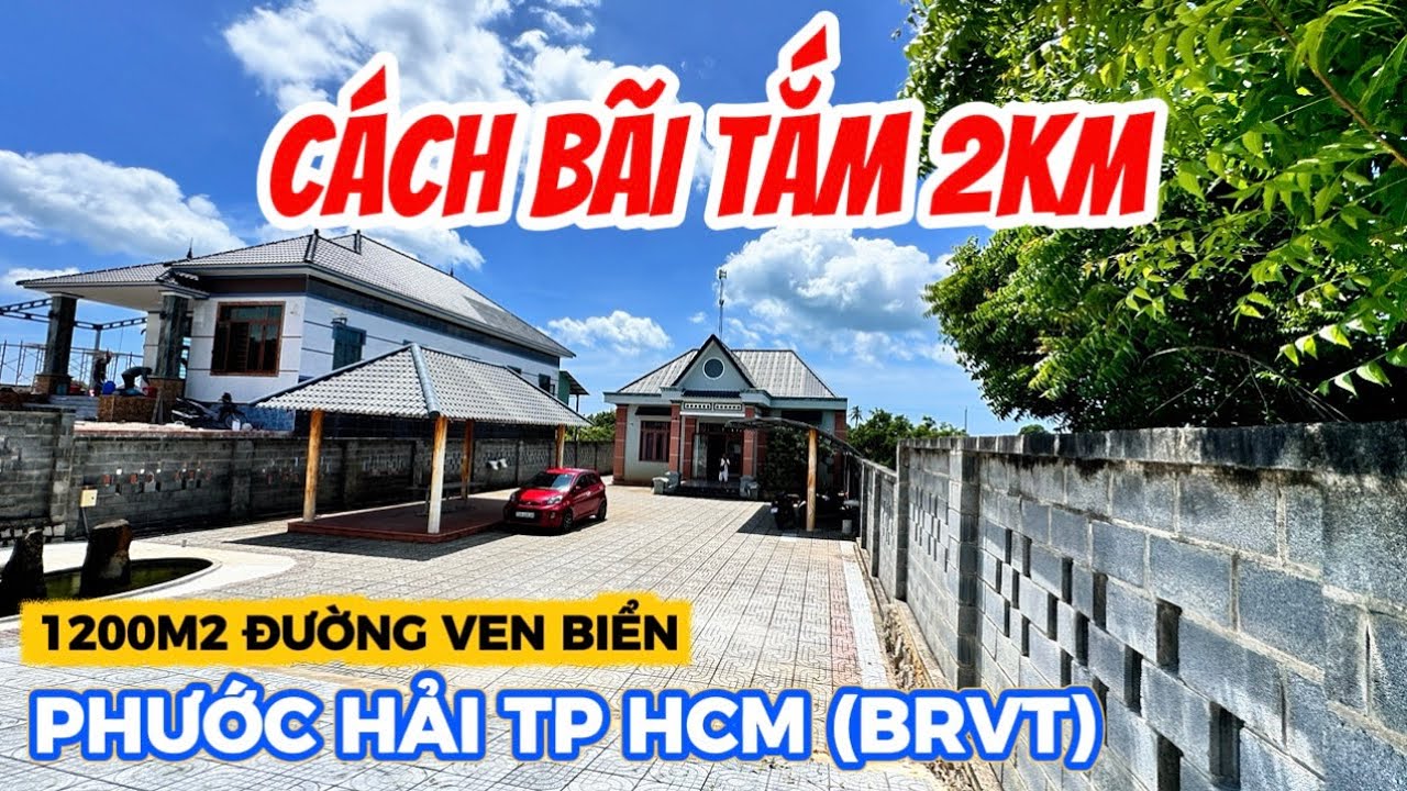 Thích Mê căn nhà gần biển BRVT 1200m2 giá rẻ bất ngờ #nhavuon #nhadatbariavungtau #nhadatvungtau 