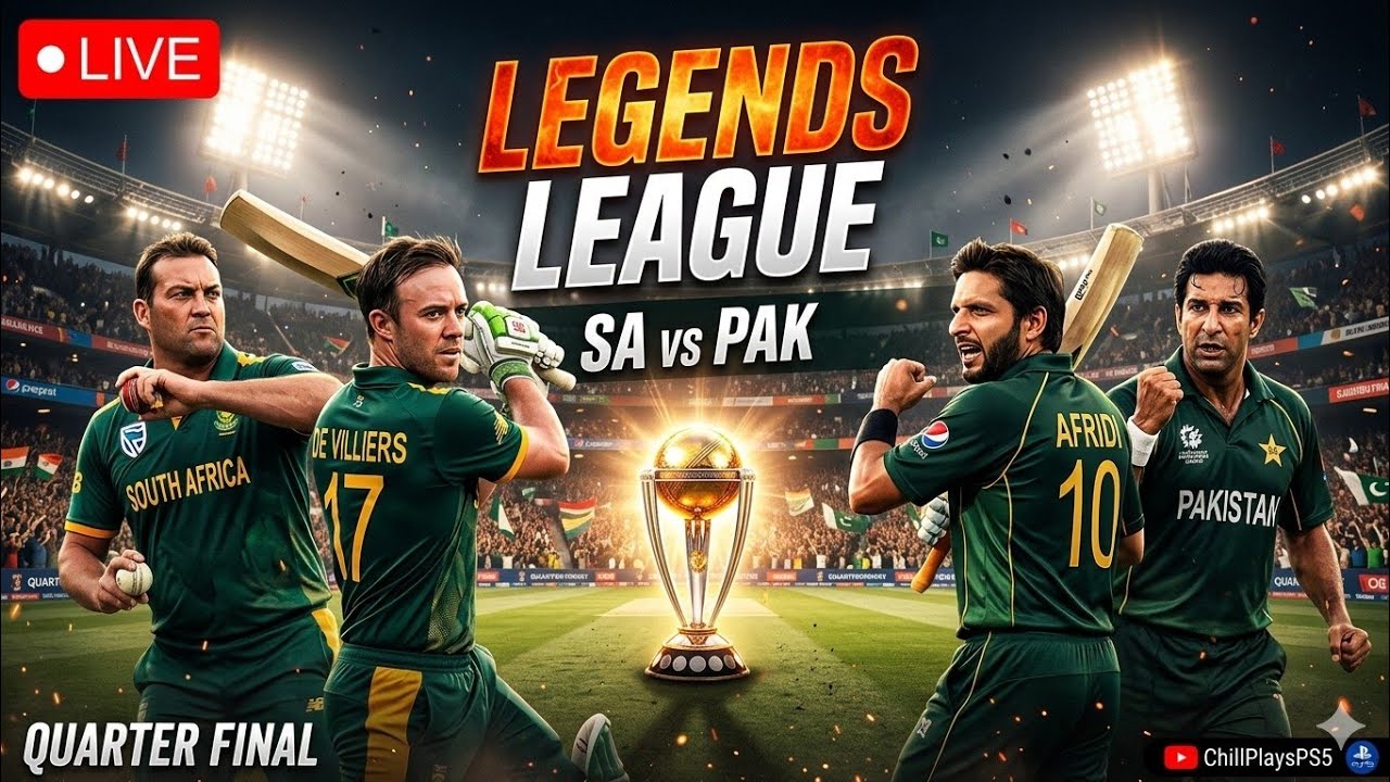 SA Legends vs PAK Legends 🔥 Quarter Final | Legends Cricket League | Cricket 26