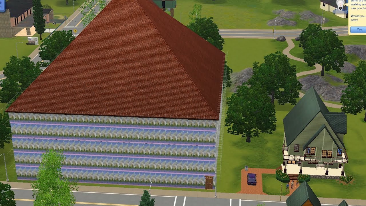 When You're Bored in The Sims so you Imprison The Neighborhood