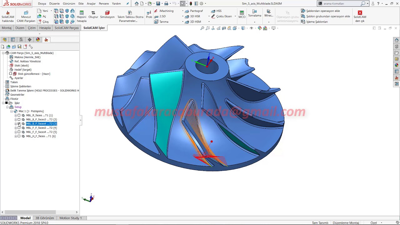 Solidcam 5 Eksen Eğitimi