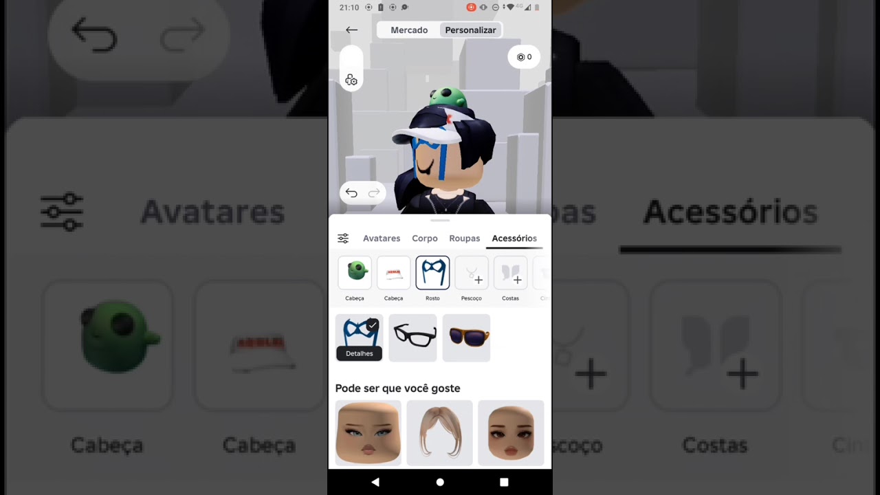 hj minha irmã fez uma iskin para mim😜💅
