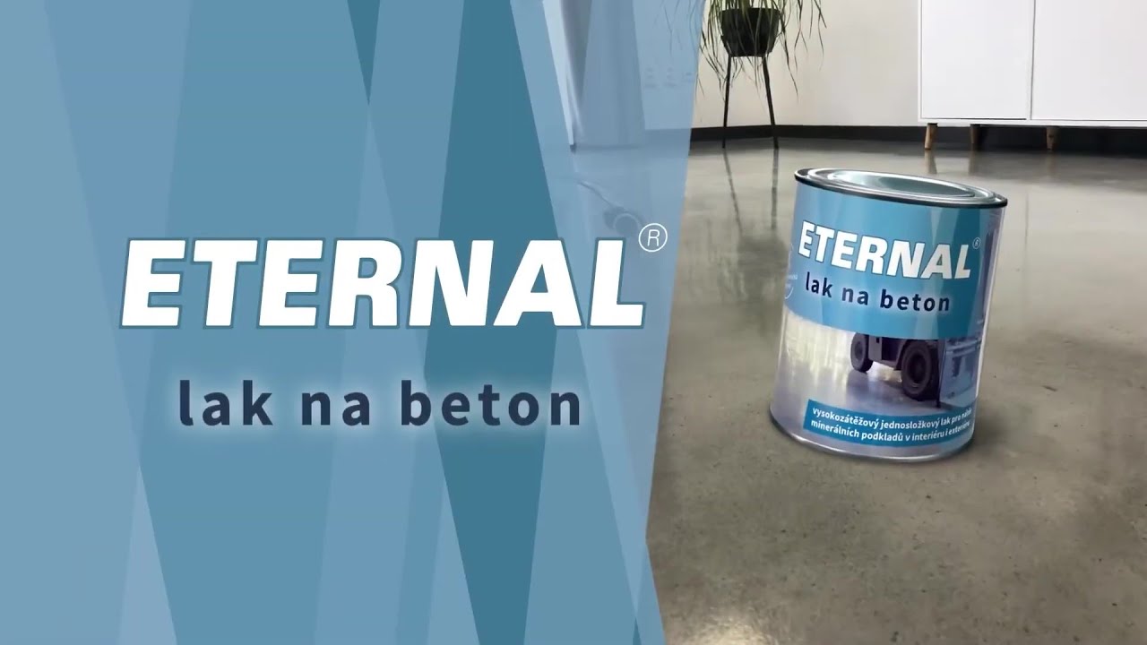 Nátěr betonové podlahy (sklad, garáž) - ETERNAL lak na beton - Jak na to - aplikační video