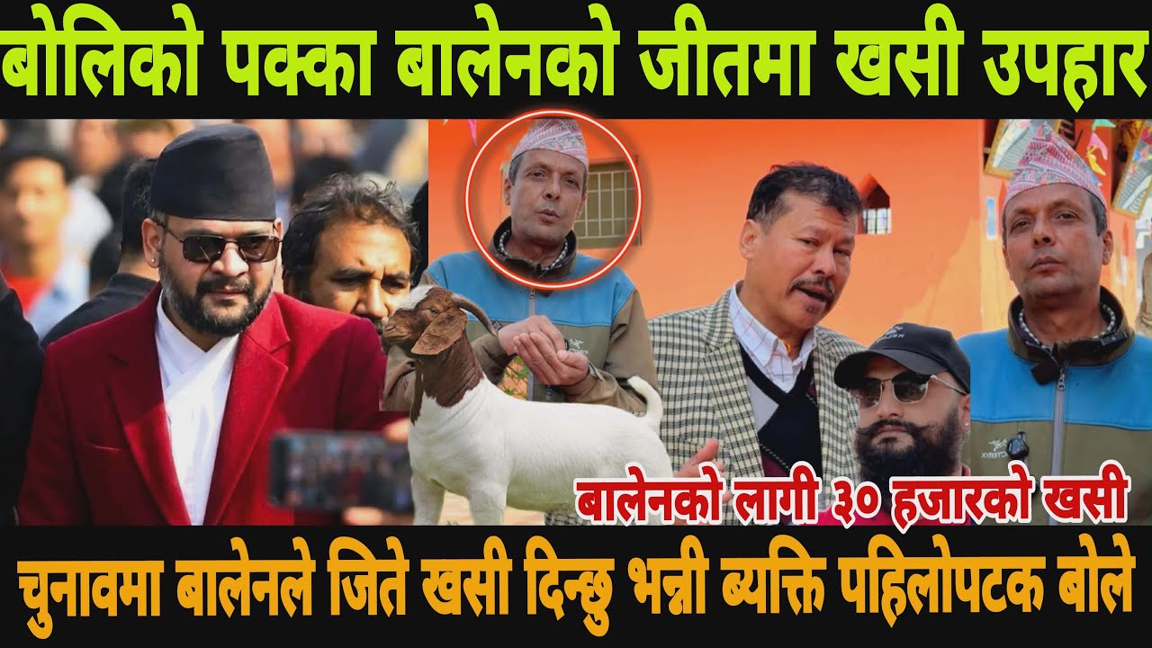 बालेनले जित्दा३०हजार खसी उपहार दिने ब्यक्ति पहिलोपटक मिडियामा कारण खुल्यो #balenshah #jhapa5 