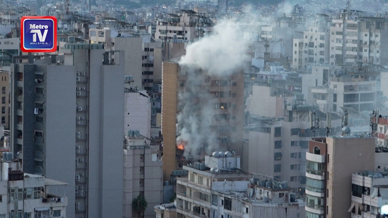 Serangan Israel mengenai sebuah apartmen di tengah Beirut