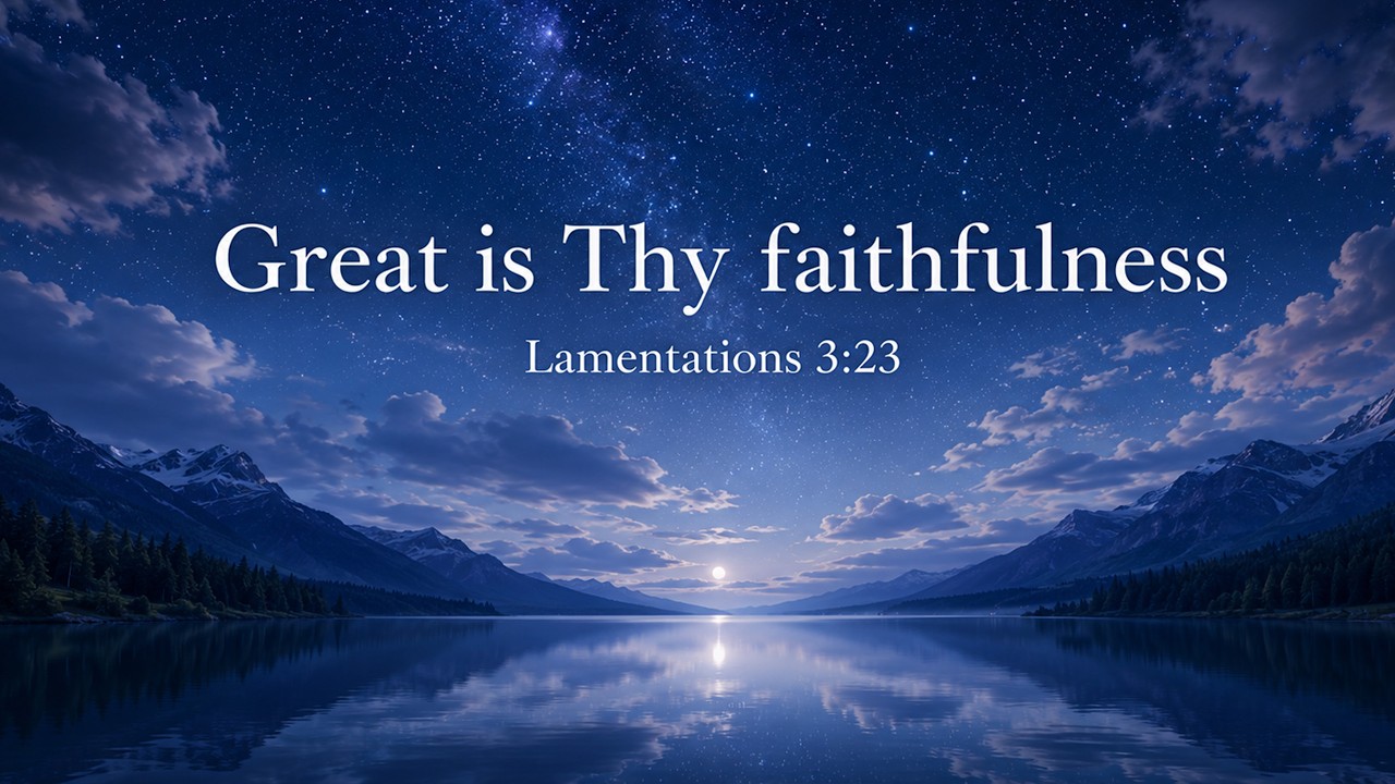 1 Hour Christian Sleep & Prayer | Lamentations 3:22–23 (KJV) | God’s Mercies Are New Every Morning