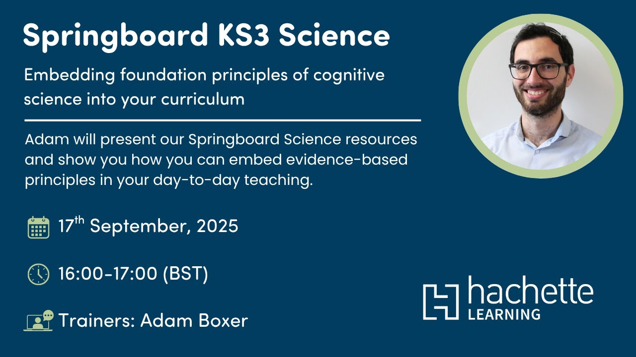 Springboard Science: Embedding foundational principles of cognitive science into your curriculum