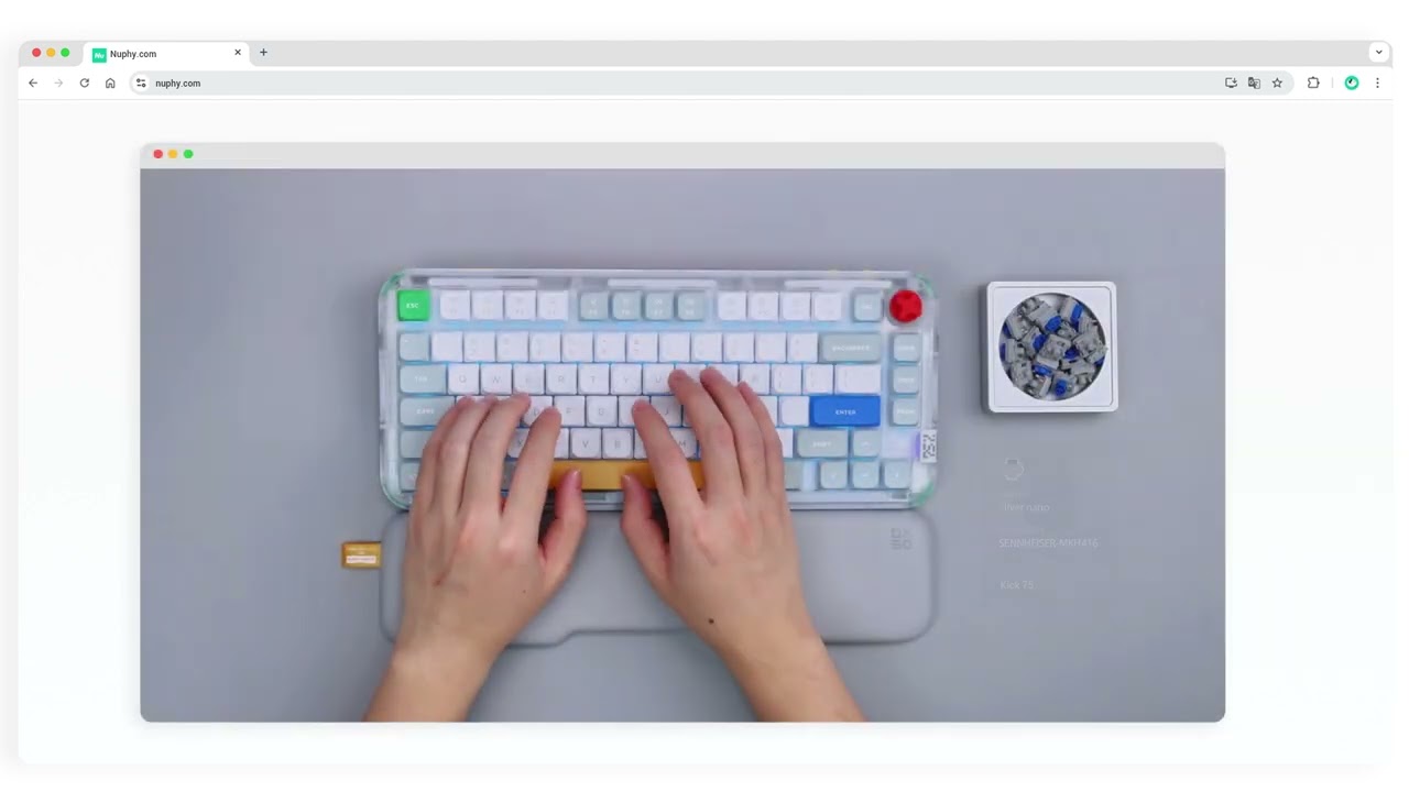 NuPhy Kick75  Typing Sound