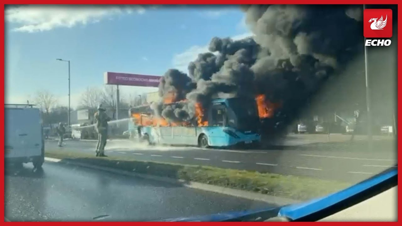 BREAKING: Arriva passengers evacuated as bus on fire