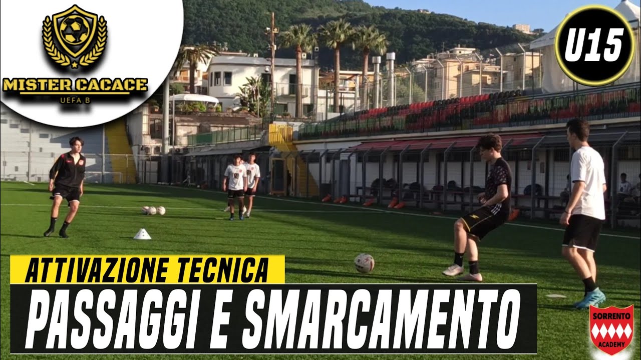 ALLENAMENTO GIOVANISSIMI: PASSAGGI E SMARCAMENTO NEL ROMBO | ATTIVAZIONE TECNICA
