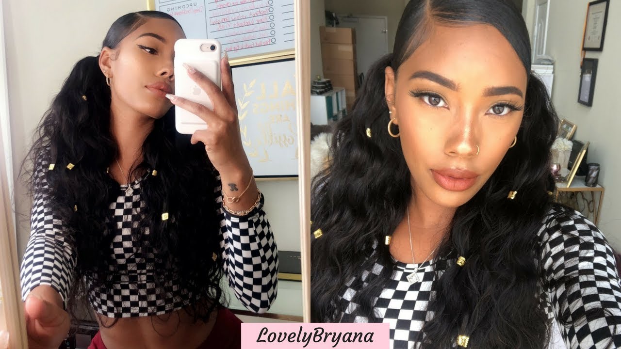 Quick and Easy Sleek Goddess Ponytails w/ UNice Brazilian Body Wave