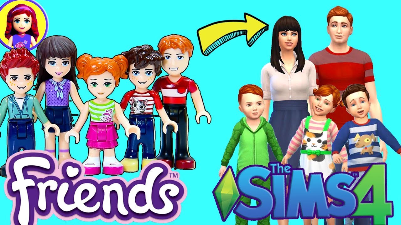 Софи, Генри и тройняшки в роли Симов! Lego превращается в Sims 4 в редакторе CAS «Create-a-Sim»