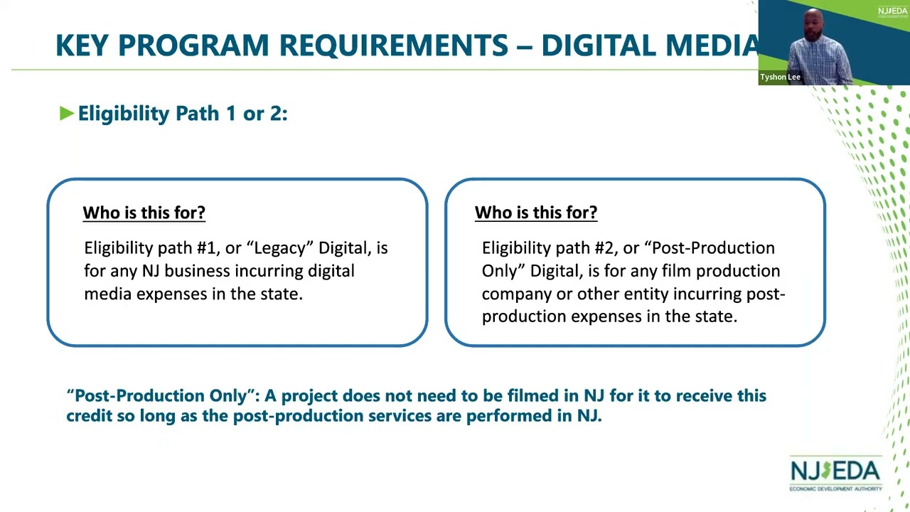 NJEDA Film and Digital Media Certification for CPA Firms Webinar 5.28.2026