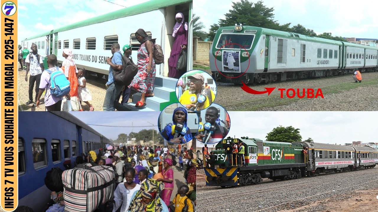 Magal Touba 2025 : Arrivée première vague du train..les clients jugent confortable le voyage....