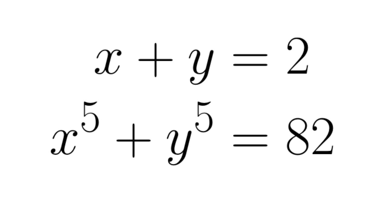 Solving This System of Equations in 2 Ways | Harvard-MIT Mathematics Tournament 2000