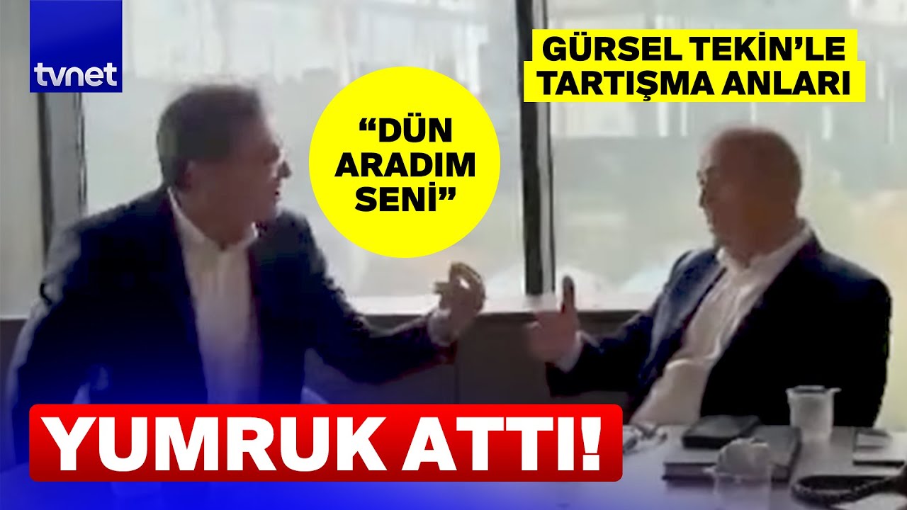 CHP'de kaos! Yumruk attı: Gürsel Tekin böyle tepki verdi