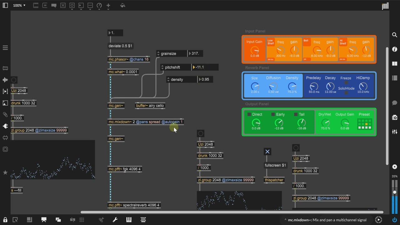 [Max/MSP] “last” spectral process video
