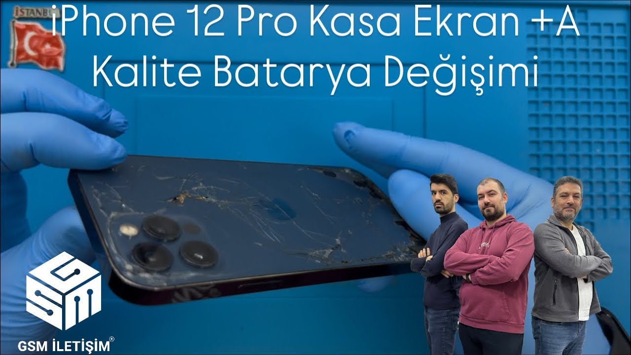 iPhone 12 Pro Kasa + Ekran + A Kalite Batarya Değişimi 🇹🇷