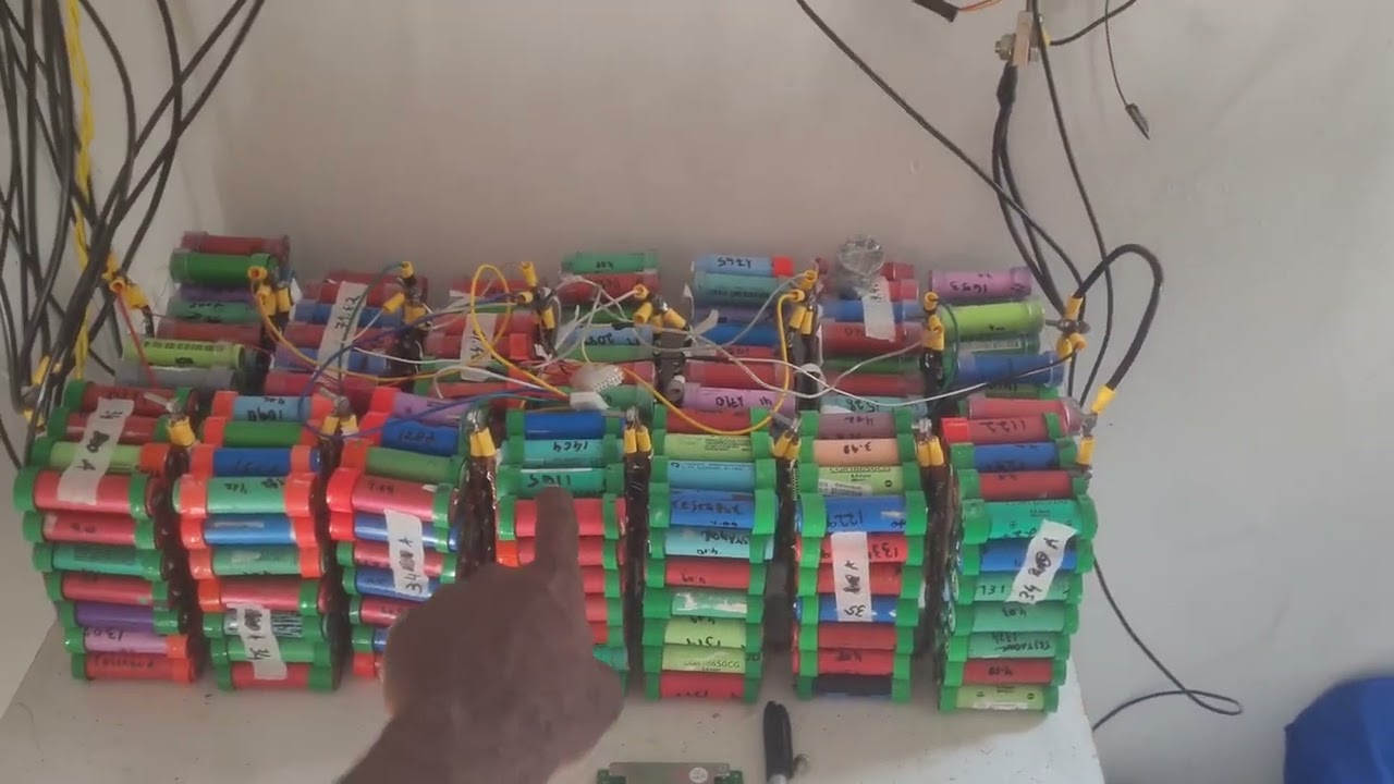Sistema off grid com bateria de litio 18650