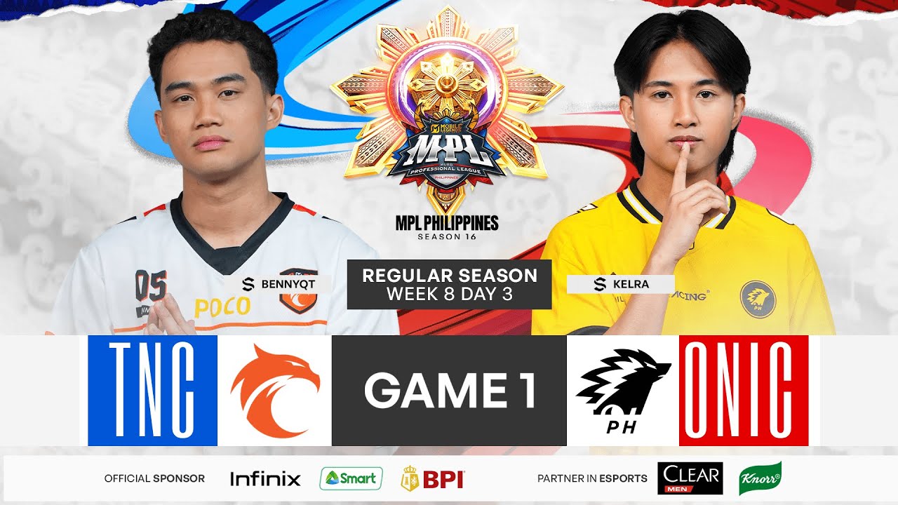 MPL PH S16 - W8D3 - TNC VS ONIC GAME 1